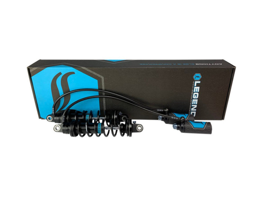 Revo ARC Remote Reservoir Suspension. 14in. Adjustable, Heavy Duty Spring Rate, Rear Shock Absorbers – Black. Fits Touring 2014up.Note: 14? Revo-ARC is not compatible with 2023/2024 CVO Road Glide, CVO Road Glide ST, and CVO Street Glide