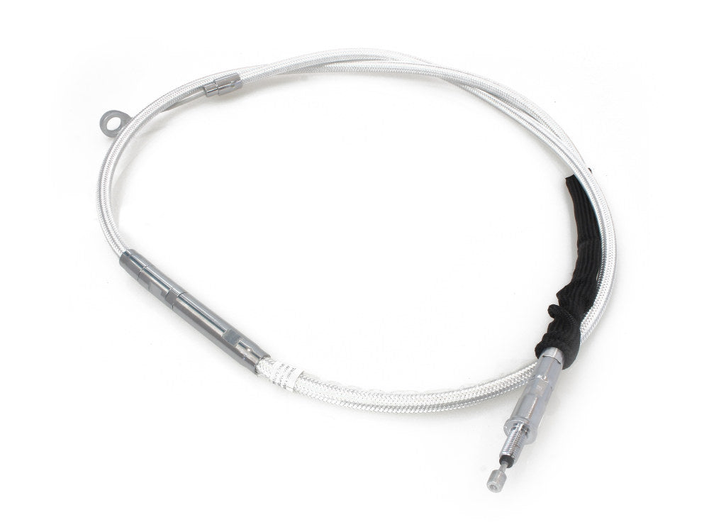 67in. Clutch Cable – Sterling Chromite. Fits Softail 2007-2024 & Dyna 2006-2017.