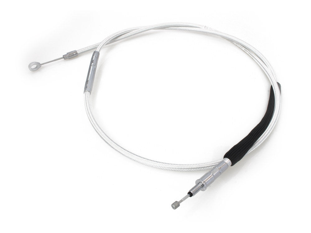77in. Clutch Cable – Sterling Chromite. Fits Softail 2007-2024 & Dyna 2006-2017.