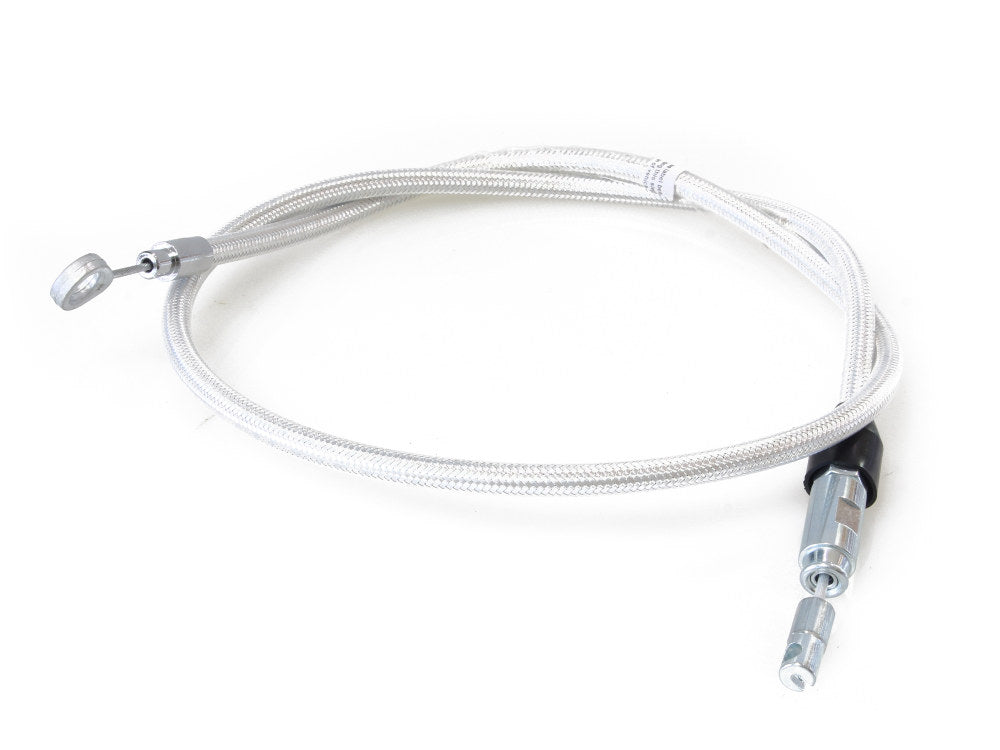 45in. Quick Connect Upper Clutch Cable – Sterling Chromite. Fits Softail 2018-2024 & Most Touring 2021-2024
