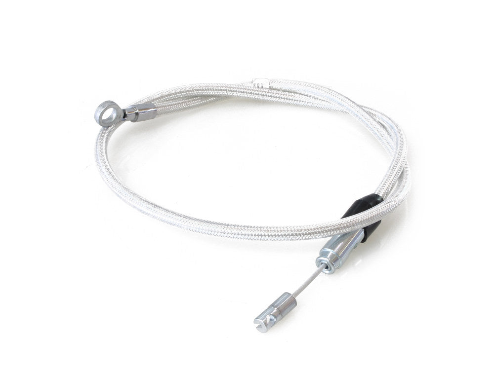 40in. Quick Connect Upper Clutch Cable – Sterling Chromite. Fits Softail 2018-2024 & Most Touring 2021-2024