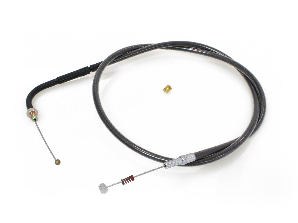 32-1/2in. Idle Cable – Black Pearl. Fits Big Twin 1990-1995.