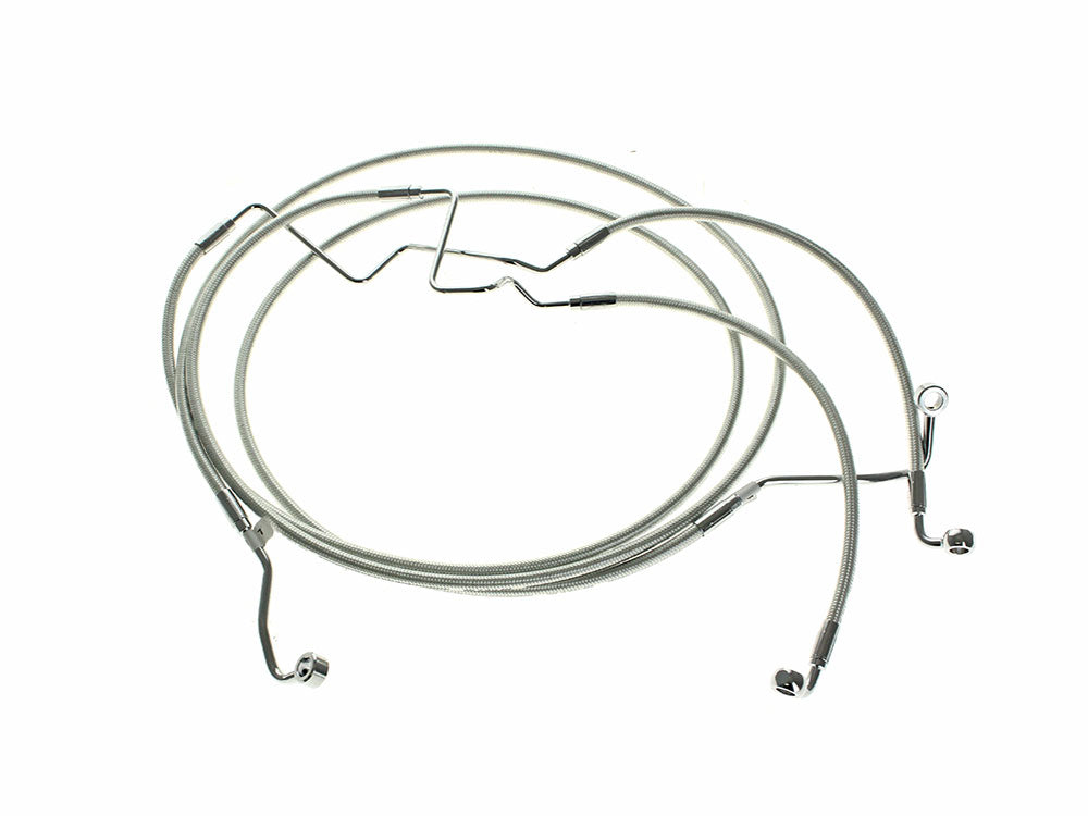Lower Front Brake Line – Sterling Chromite. Fits Road Glide Limited 2024up