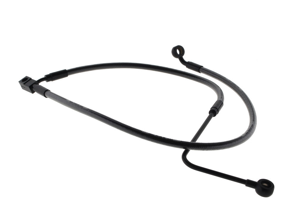 Stock Length Lower Front Brake Line – Black Pearl. Fits FXST Softail 2011-2015 & Rocker 2011