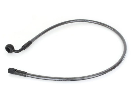 26in. Upper Front Brake Line with 12mm x 90 Degree Banjo β Black Pearl.