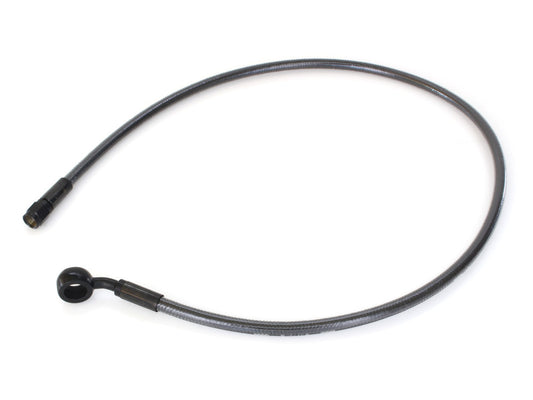 30in. Upper Front Brake Line with 12mm x 35 Degree Banjo β Black Pearl.