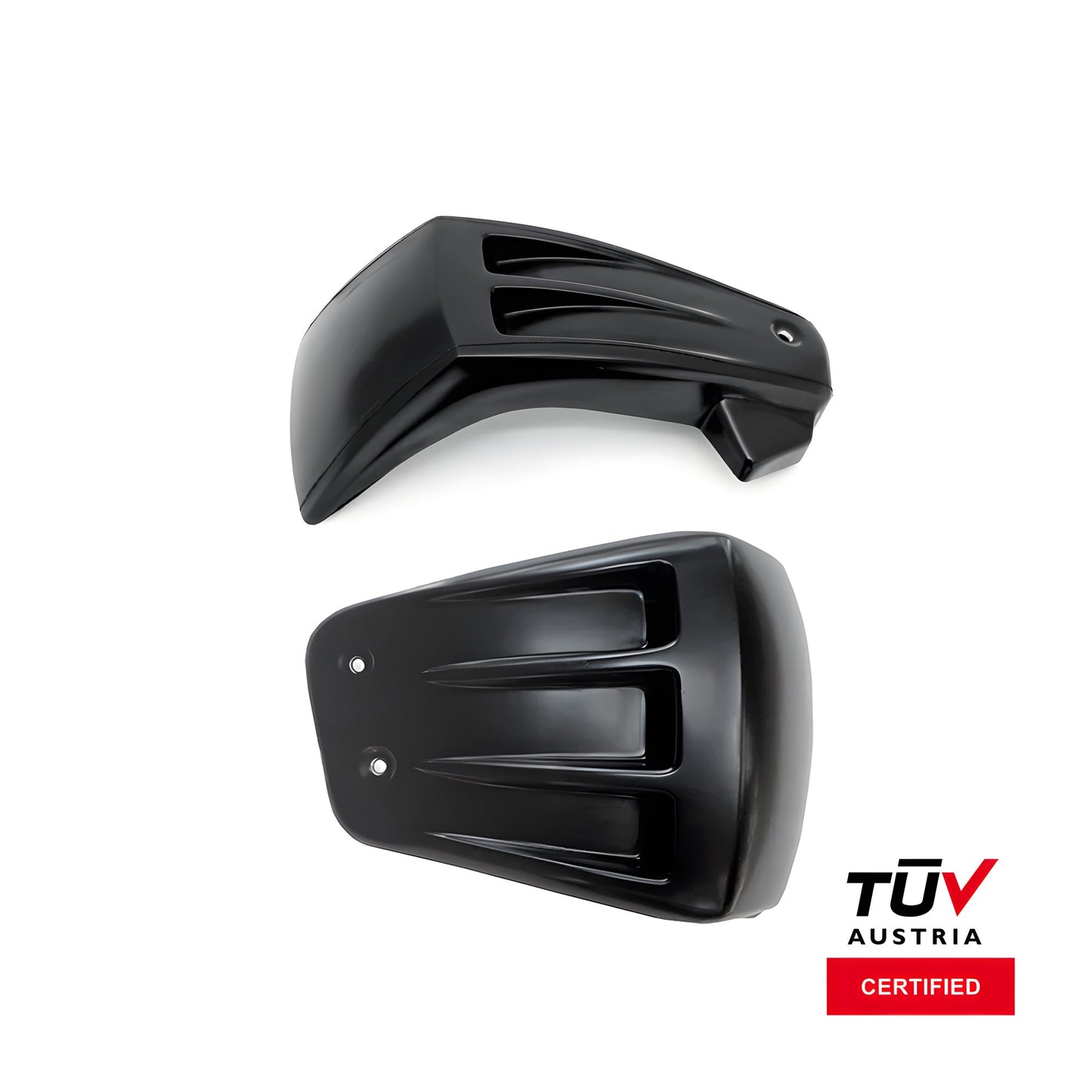 2018-2024 M8 Softail Side Covers "Avenger" For Shock Absorber Without Preload Adjustment Knob