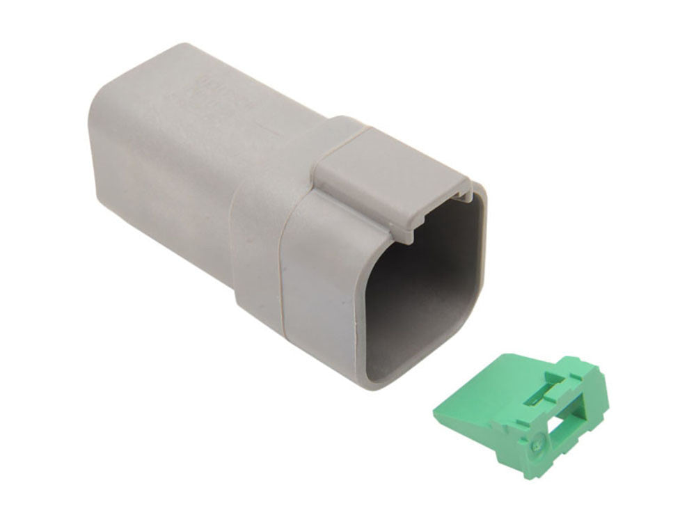6-Wire Deutsch Receptacle with Wedgelock – Grey.