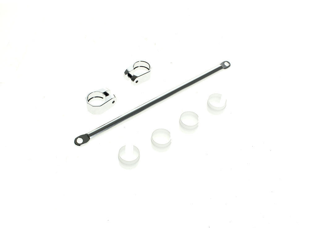 V-Twin Handlebar Crossbar with Clamps – Silver.