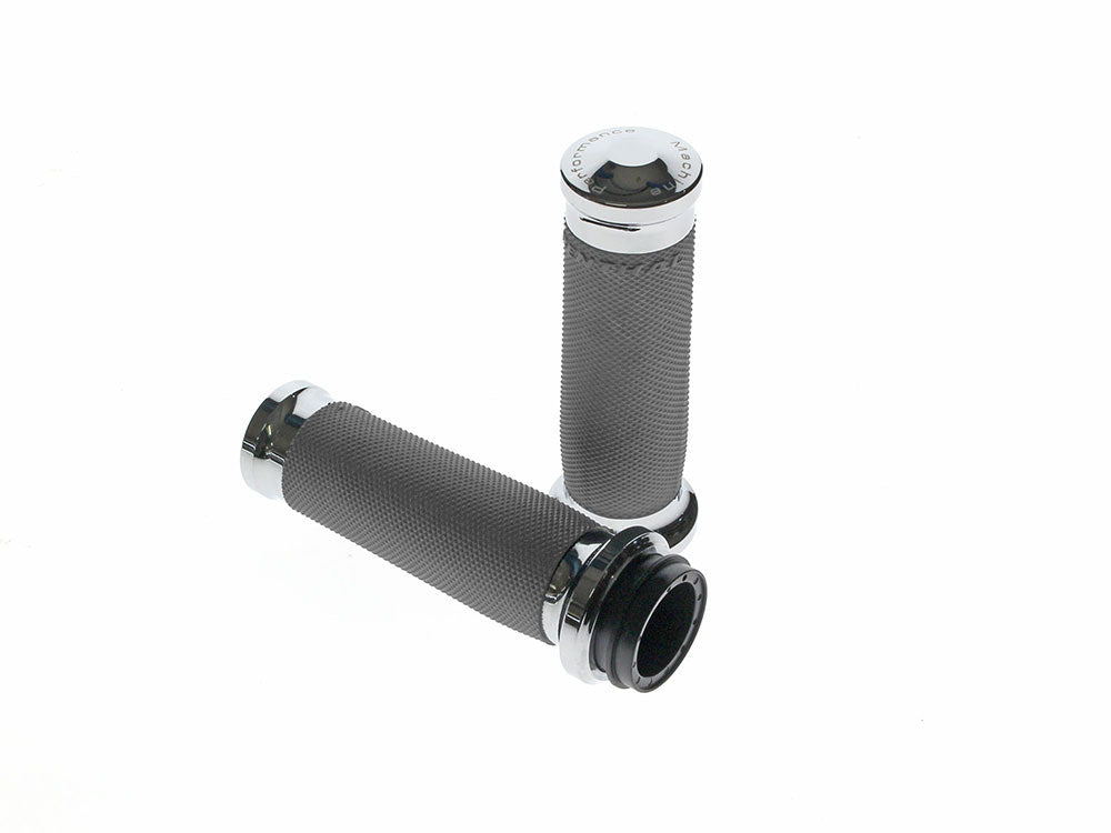 Contour Handgrips – Chrome. Fits Big Twin 2008-2024 with Throttle-by-Wire