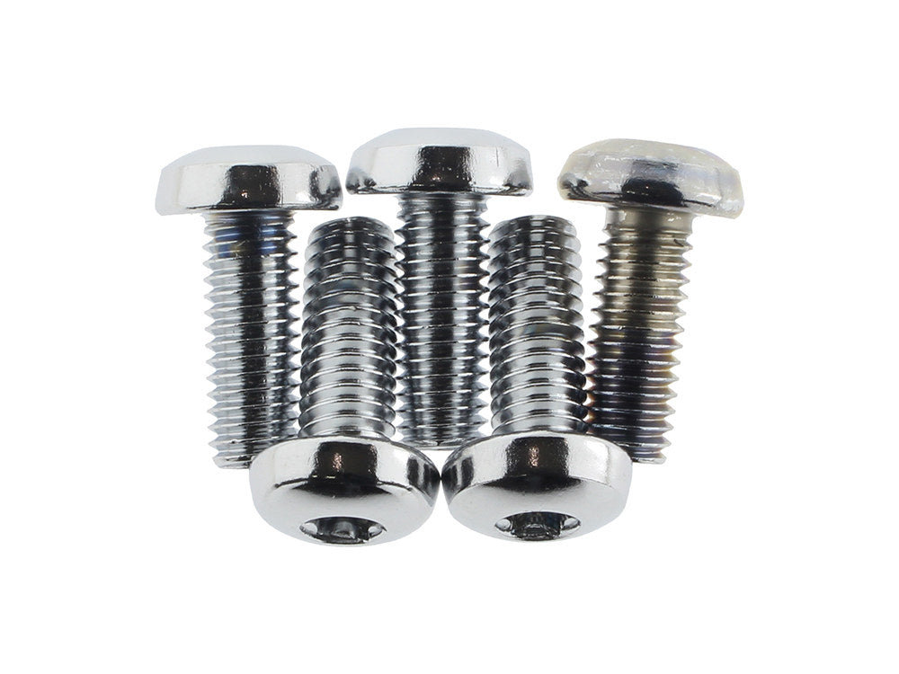 Rear Disc Rotor Bolts – Chrome. Fits H-D Big Twin 1997up & Sportster 1997-2021.