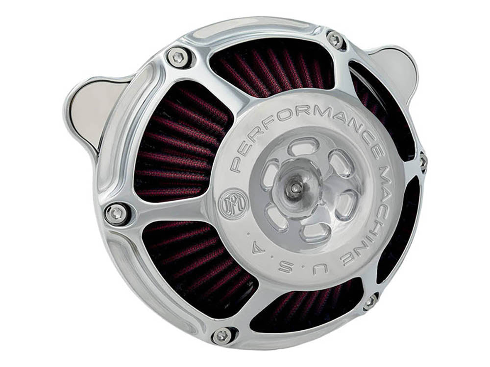 Max HP Air Cleaner Kit – Chrome. Fits Big Twin 1993-2017 with CV Carb or Cable Operated Delphi EFI