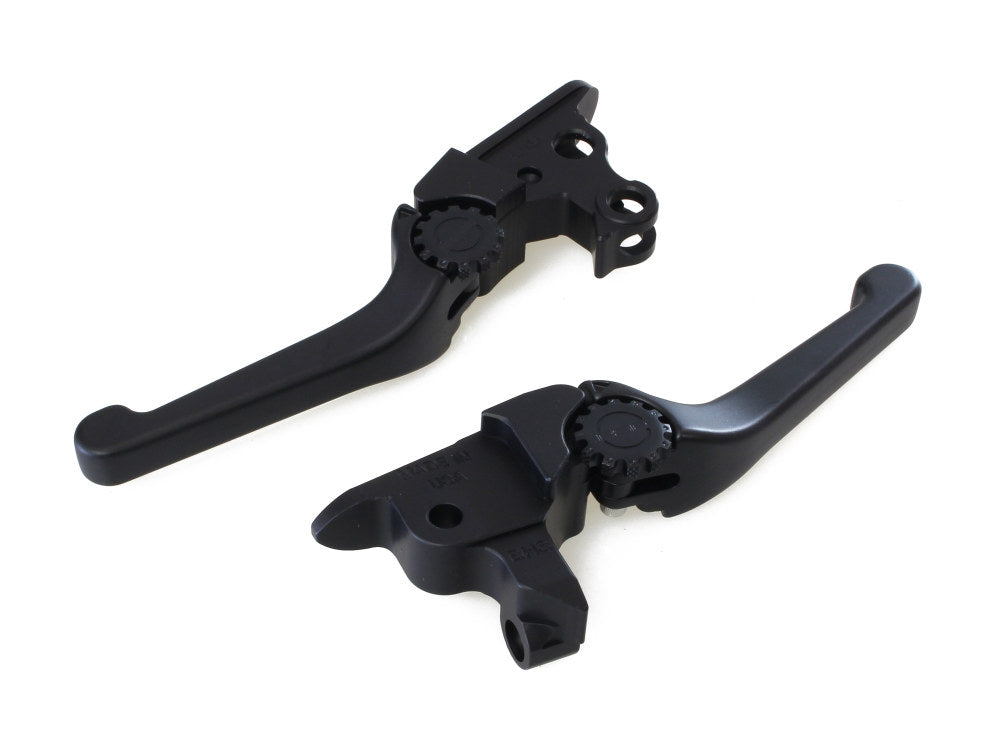 Adjustable Anthem Levers – Black. Fits Touring Most 2021-2024 with Cable Clutch
