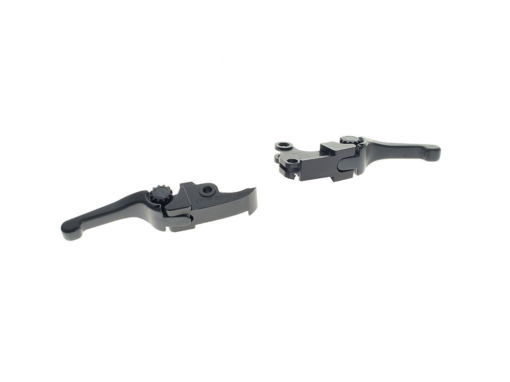 Adjustable Shorty Anthem Levers – Black. Fits CVO Touring 2023up & Street Glide & Road Glide 2024up