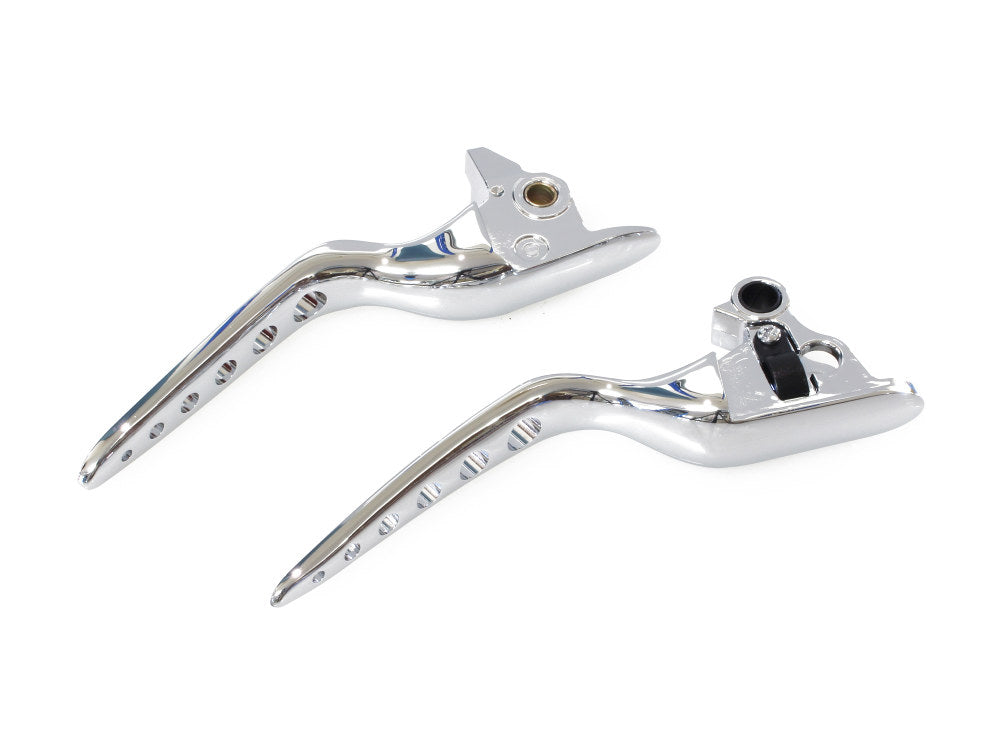 Racing Levers – Chrome. Fits Softail 2018-2024