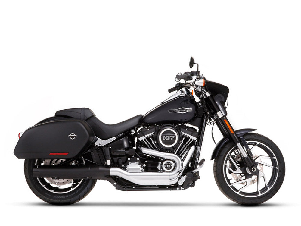 4in. Slip-On Muffler – Black with Black End Cap. Fits Sport Glide 2018-2024