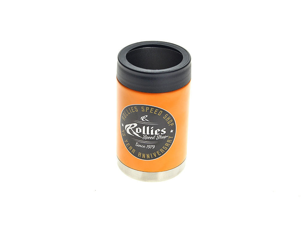 Rollies 45th Anniversary Round Logo Stainless Steel Insulated Beer Cooler – Orange
