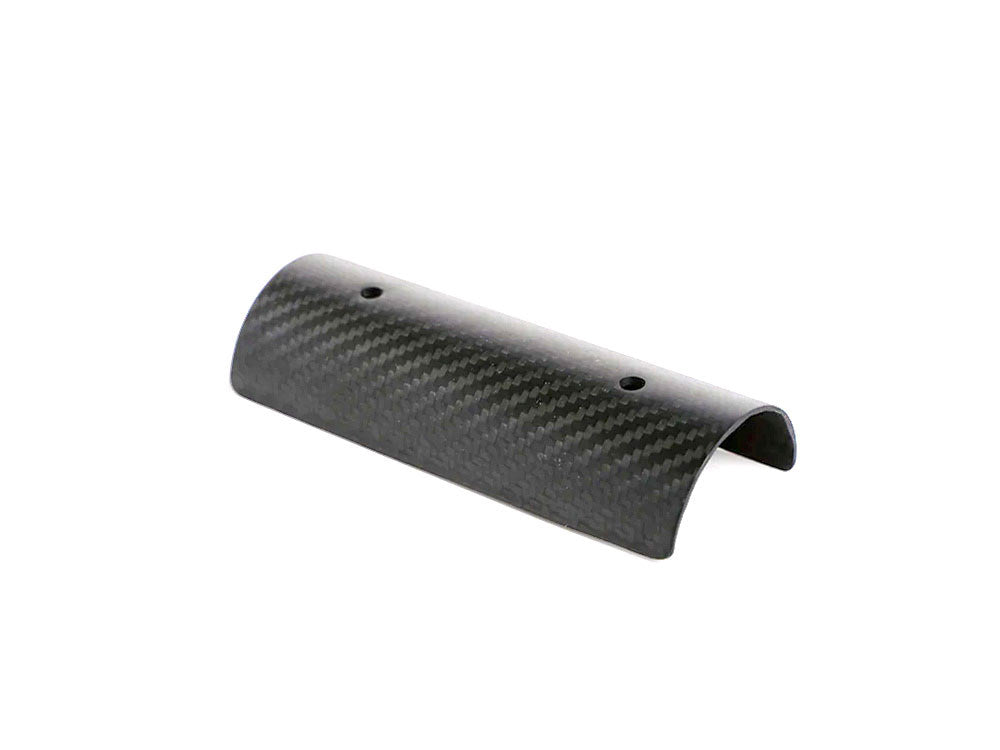Straight Front Heatshield – Carbon Fiber. Fits Sawicki Exhausts.