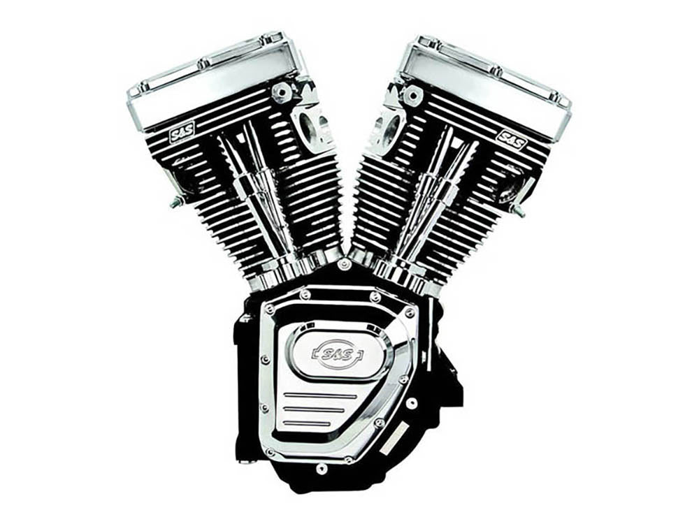 124ci Twin Cam Engine – Black with Chrome Covers. Fits Dyna 2006-2017.