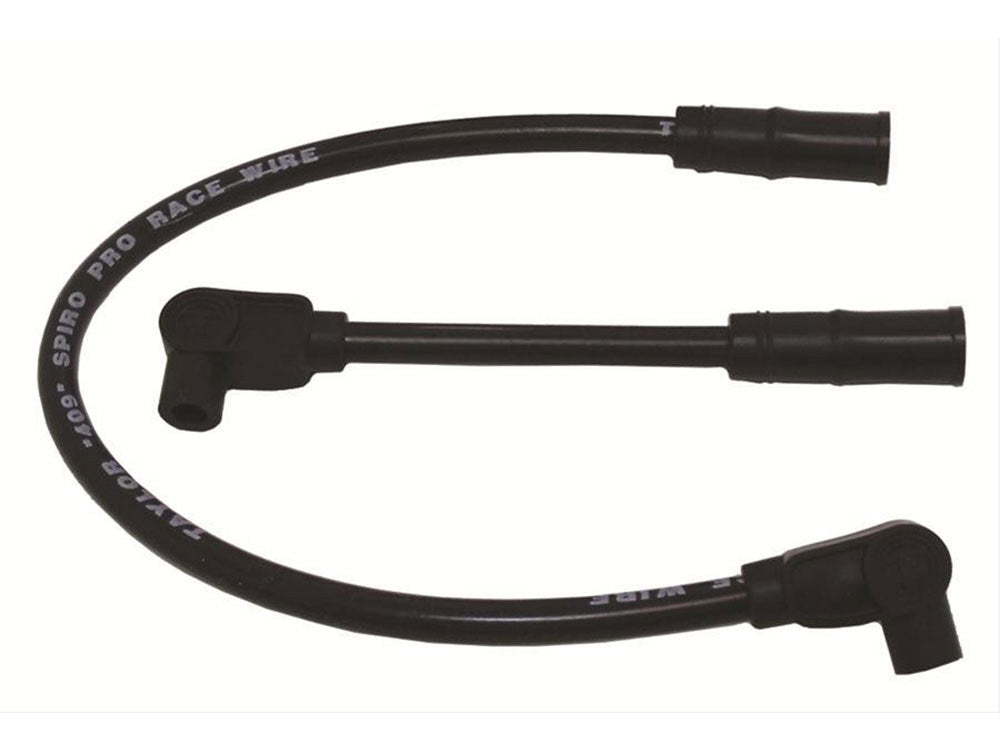 10.4mm Spark Plug Wire Set – Black. Fits Softail 2000-2017 and Dyna 1999-2017.