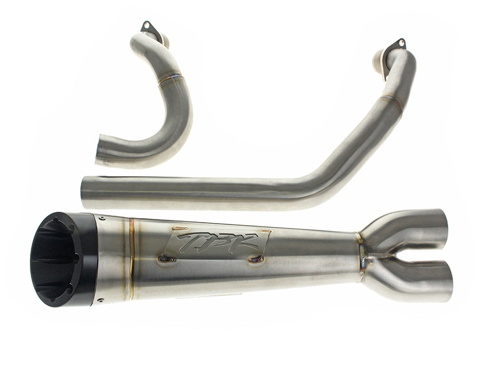 Shorty Turnout 2-into-1 Exhaust – Stainless Steel. Fits Indian Cruiser 2022up