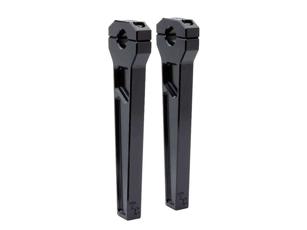 10in. Straight Two Piece Riser Kit – Black. Fits 1-1/8in. Handlebar.