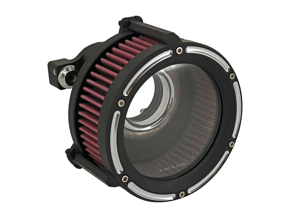 Assault Clear Air Cleaner Kit – Reverse Cut Black. Fits Touring 2017-2024 & Softail 2018-2024