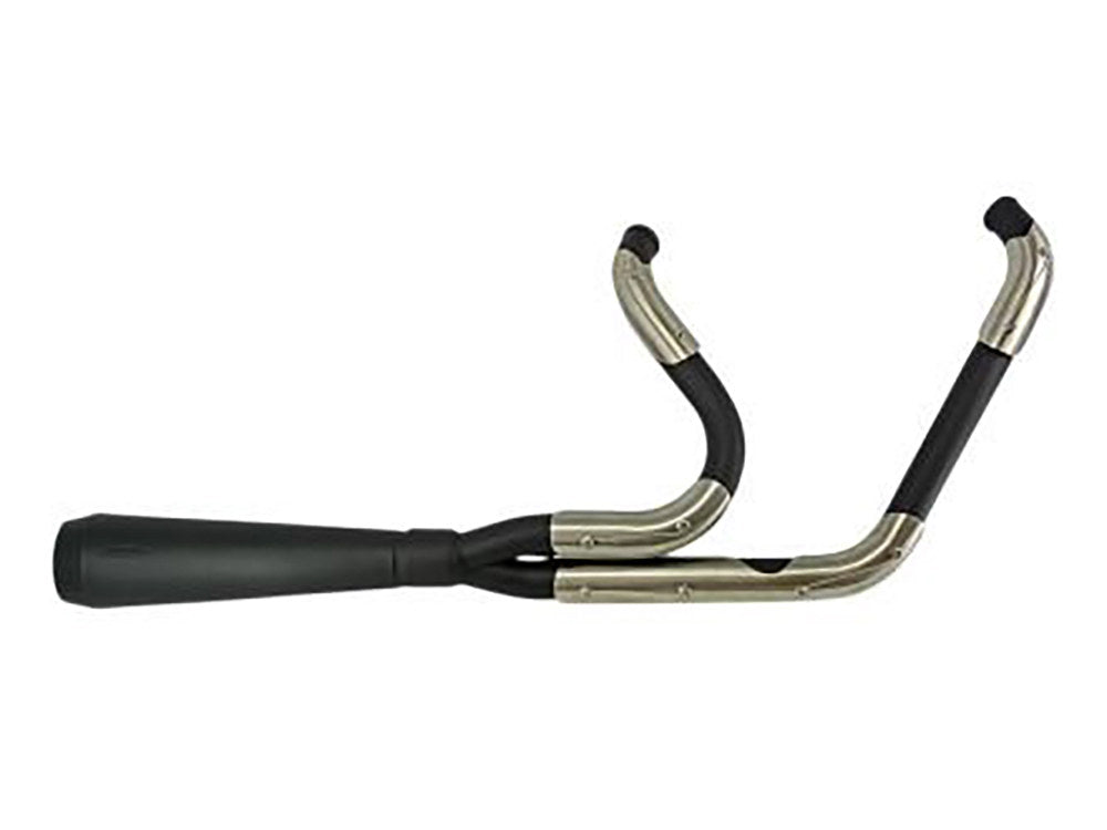 Assault 2-into-1 Exhaust – Black. Fits Softail 2007-2017