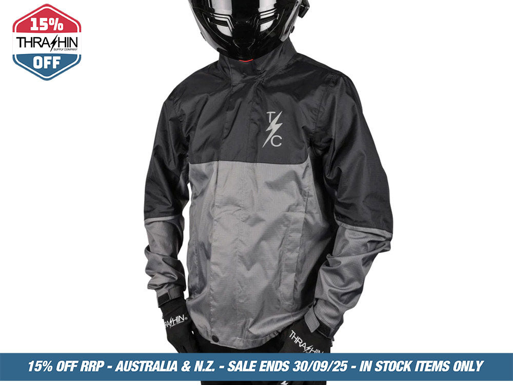 2X-Large Mission Rain Jacket V2 – Black & Grey