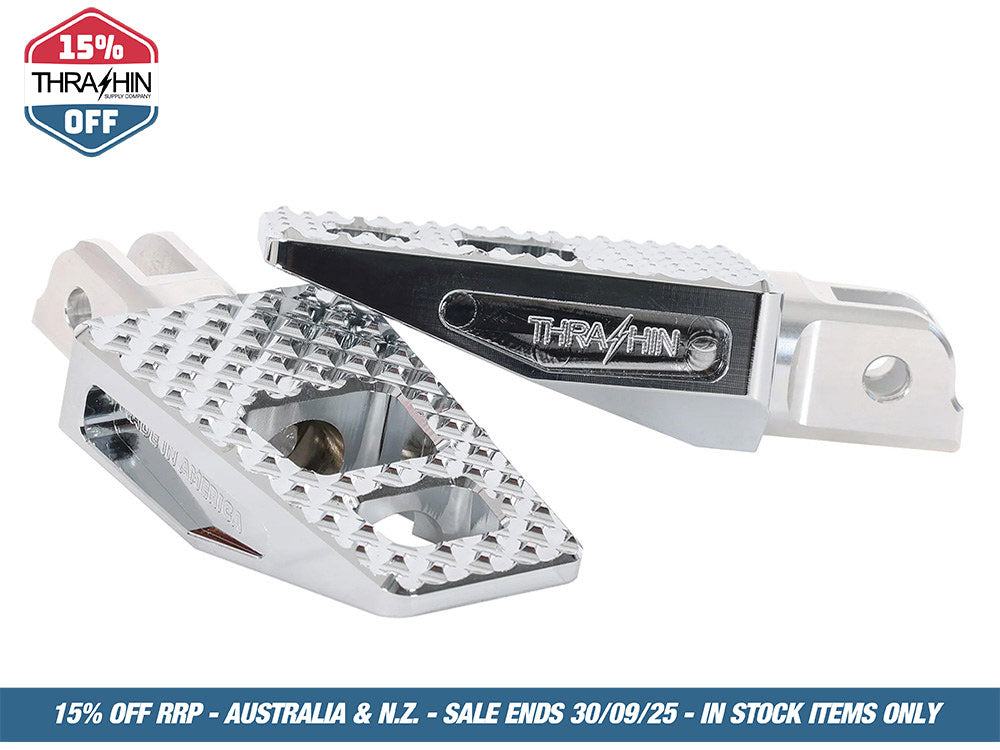 P-54 Footpegs – Chrome. Fits Softail 2018up Front Rider