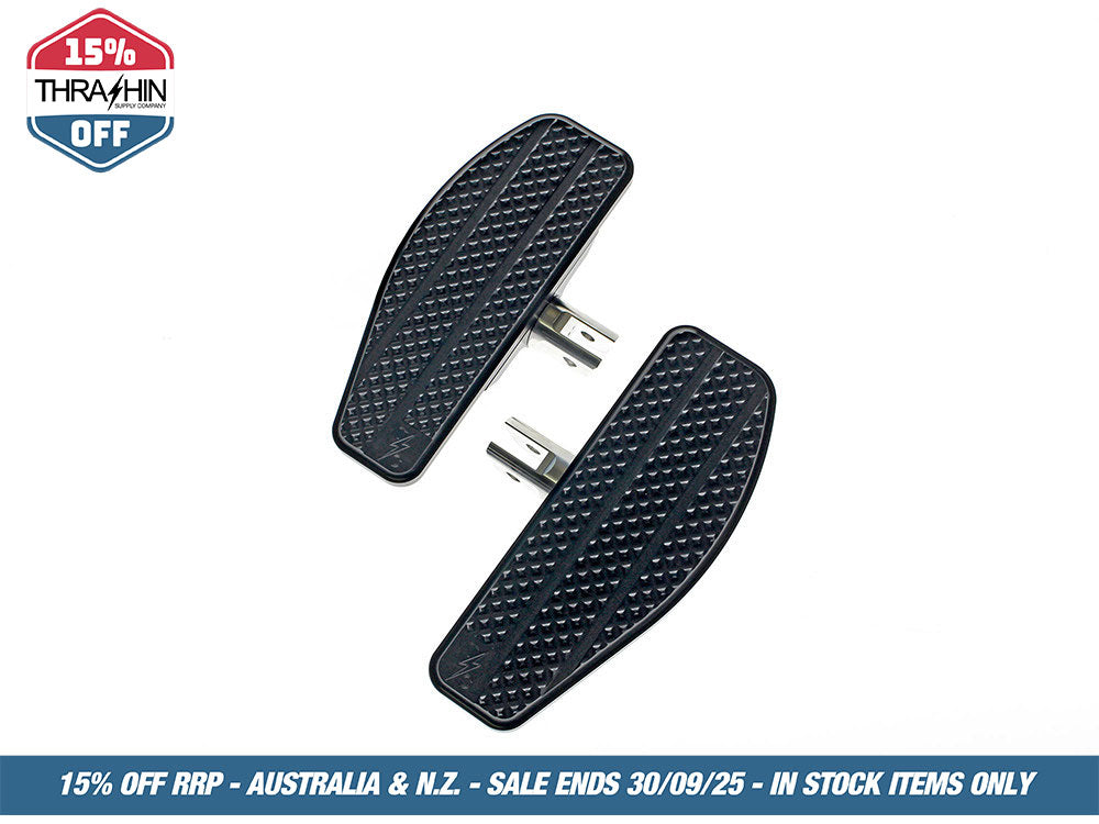 Mini Rider Floorboards – Black. Fits Softail 2018up Front Rider