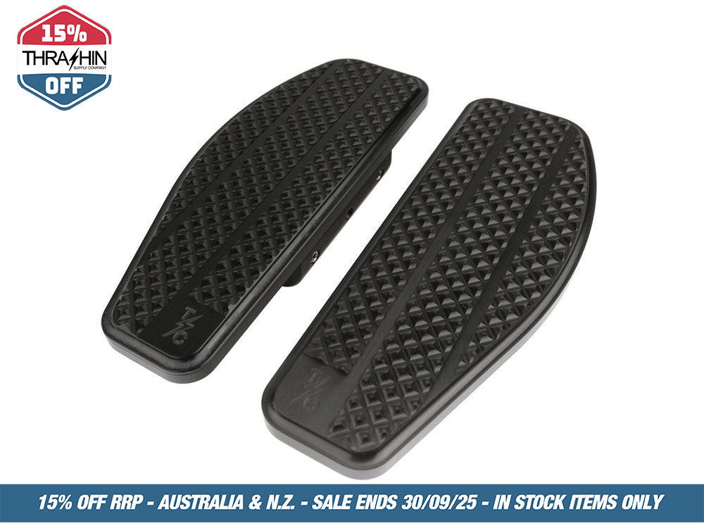 Rear/Passenger Floorboards – Black. Fits Touring 1983up