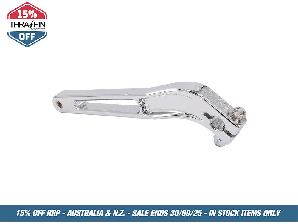 Billet Shift Lever – Chrome. Fits Dyna 1991-2017 with Mid Controls & 2018up Softail with OEM Forward Controls