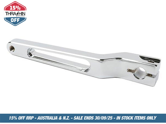 Billet Shift Lever – Chrome. Stock Length. Fits Touring 1983up, Trike 2008up, FXR 1982-1994 & FL Softail 1986-2017.