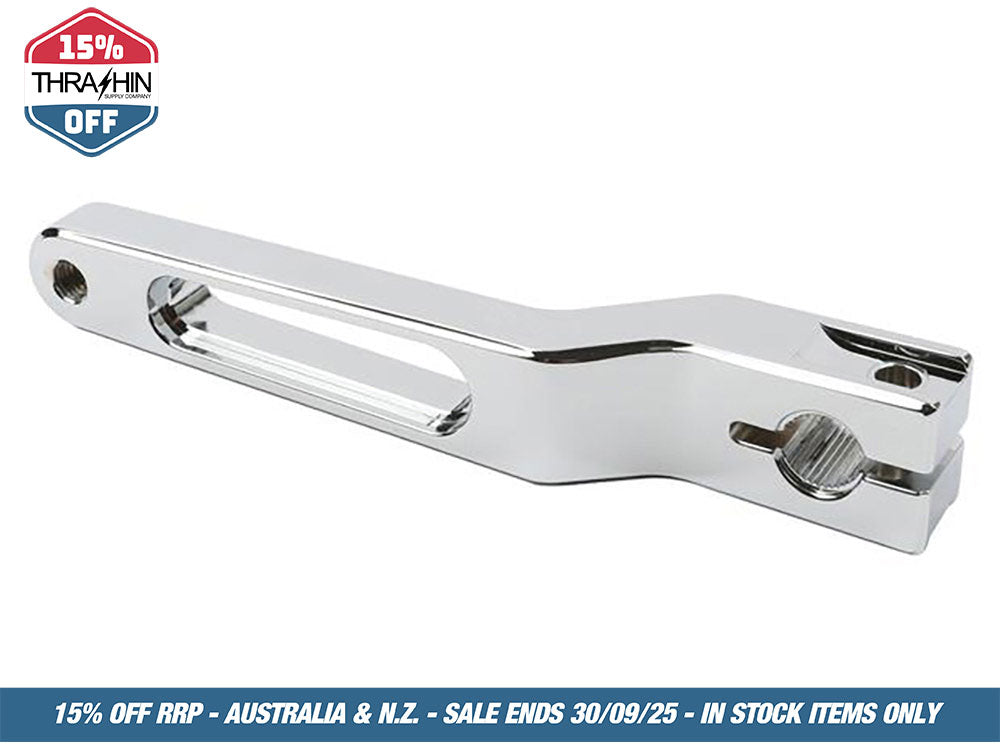 Billet Shift Lever – Chrome. 1in. Shorter Length. Fits Touring 1983up, Trike 2008up, FXR 1982-1994 & FL Softail 1986-2017.