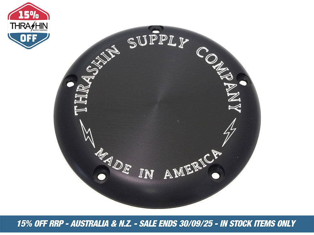 5-Hole OG Billet Derby Cover – Black. Fits Softail 2019up.