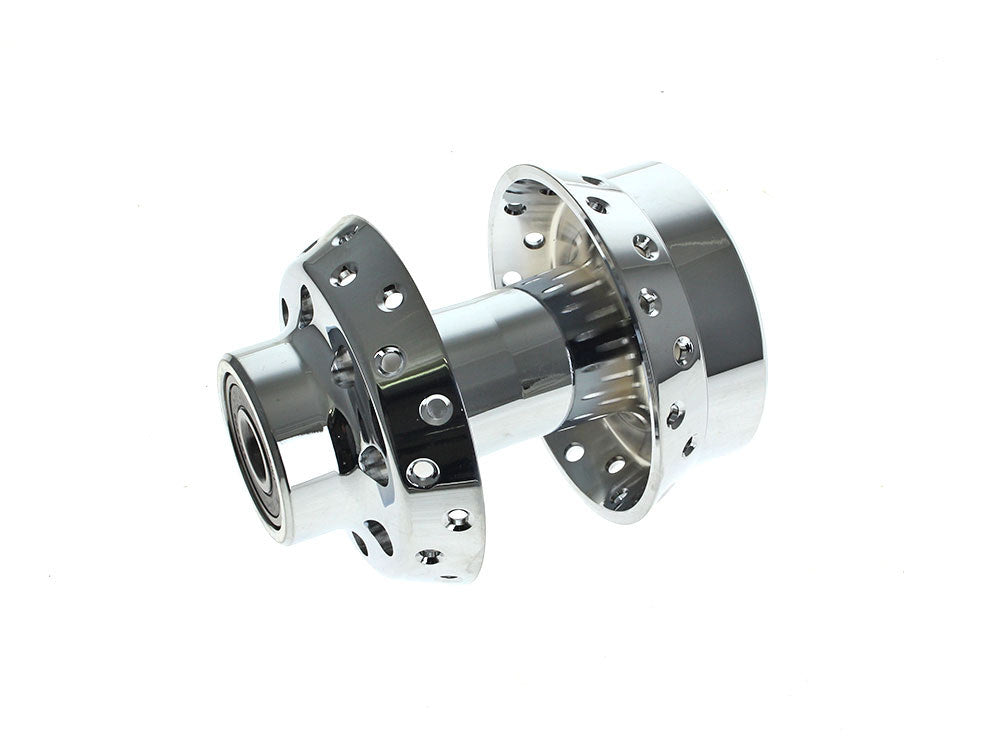 Front Wheel Hub – Chrome. Fits FX Softail 2000-2006 & Dyna Wide Glide 2000-2005 Models with Single Disc Rotor & 3/4in. Axle