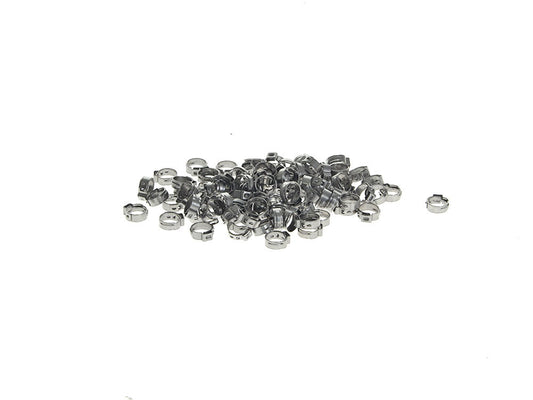 7/16in. Stepless Ear Clamps – Pack of 100. Size range is 10.3mm to 12.8mm