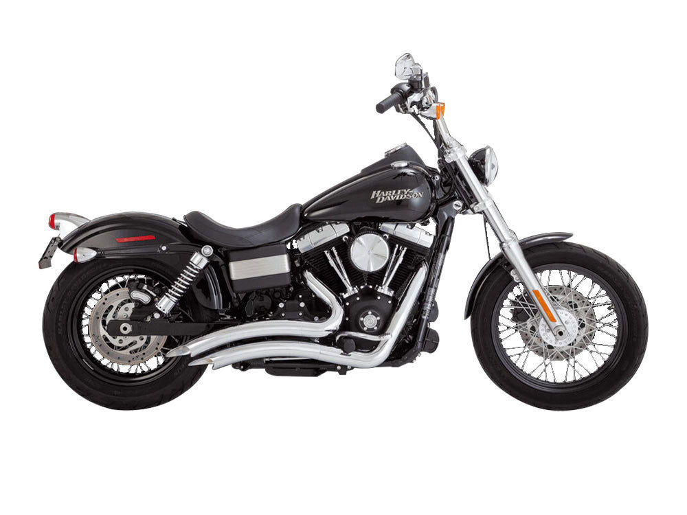 Big Radius Exhaust – Chrome. Fits Dyna 2006-2017