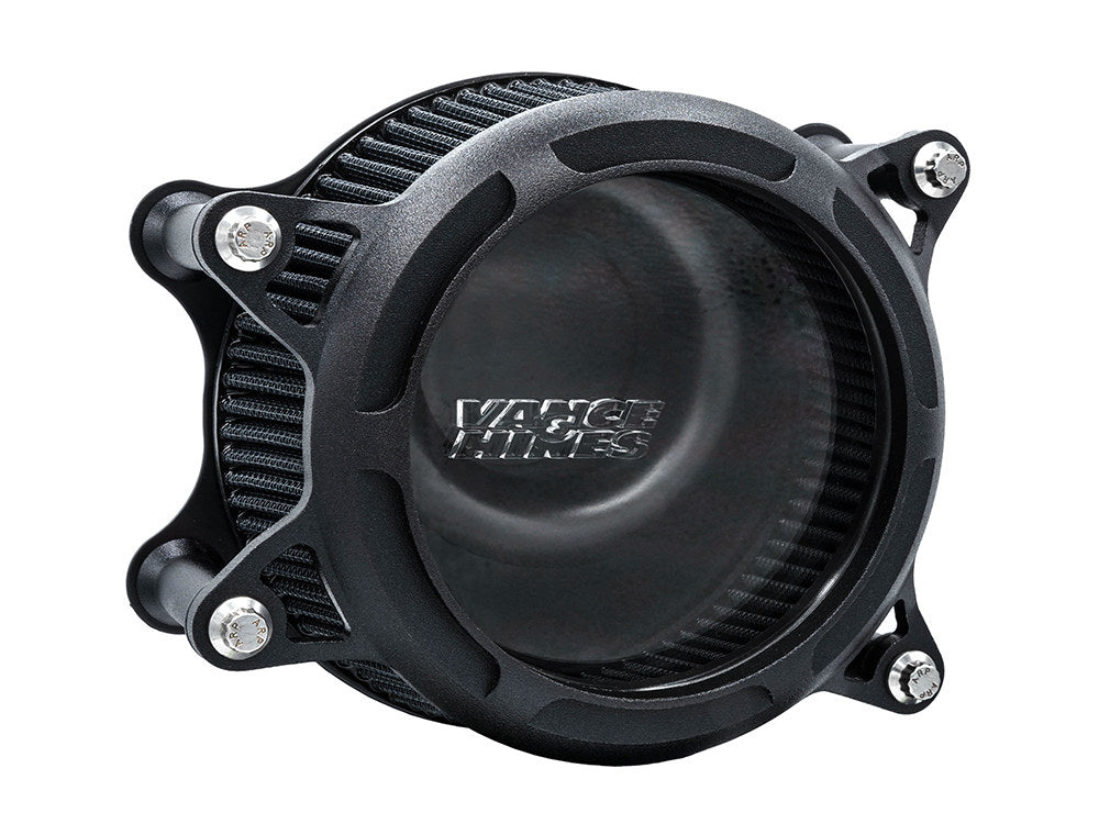 VO2 Insight Air Cleaner Kit – Wrinkle Black. Fits Softail 2000-2015, Dyna 1999-2017, Touring 1999-2007 with CV Carb or Cable Operated Delphi EFI
