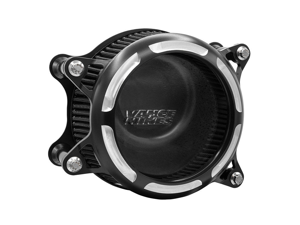 VO2 Insight Air Cleaner Kit – Black Contrast. Fits Touring 2008-2016, Softail 2016-2017, CVO Softail 2011-2017 & Dyna Low Rider S 2016-2017 with Throttle-by-Wire