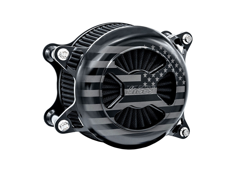VO2 America Air Cleaner Kit – Black. Fits Softail 2000-2015, Dyna 1999-2017, Touring 1999-2007 with CV Carb or Cable Operated Delphi EFI