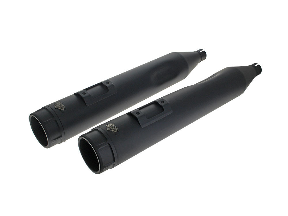 4.5in. Torquer 450 Slip-On Mufflers – Black with Black End Caps. Fits Touring 1995-2016