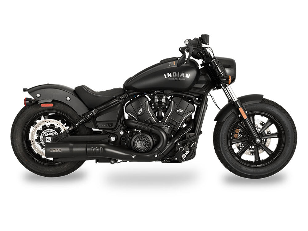 Hi-Output Slip-On Muffler – Black. Fits Indian Scout 2025up