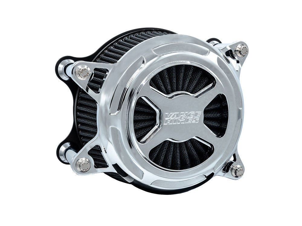 VO2 X Air Cleaner Kit – Chrome. Fits Touring 2017-2024 & Softail 2018-2024