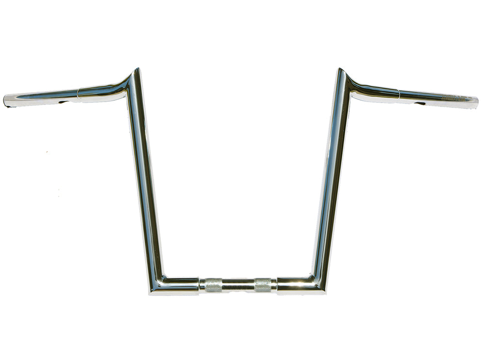 14in. x 1-1/4in. Chubby Hooked Ape Hanger Handlebar – Chrome.