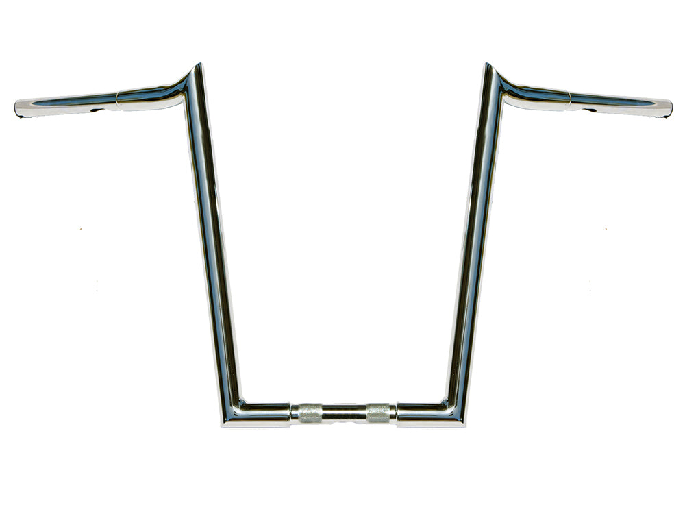 16in. x 1-1/4in. Chubby Hooked Ape Hanger Handlebar – Chrome.