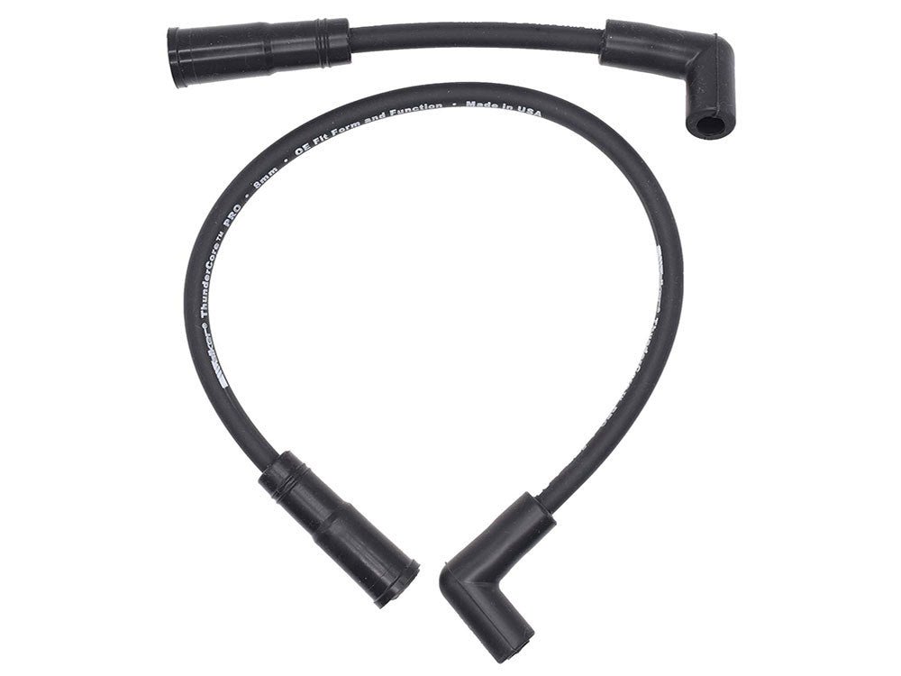 8mm Spark Plug Wire Set – Black. Fits Softail 2000-2017 and Dyna 1999-2017.