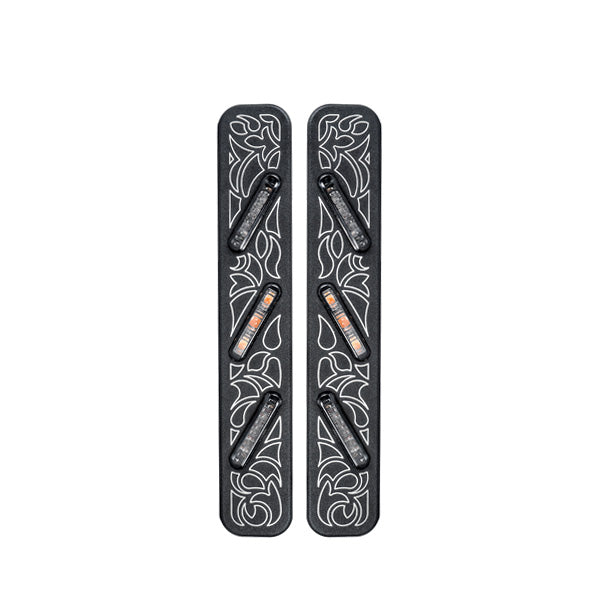 3 in 1 "Tribal" Rear LED Tail Lights and Turn Signals Set