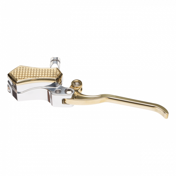 Diamond Slim Hydraulic Clutch Polished – Cap Brass – Lever Brass